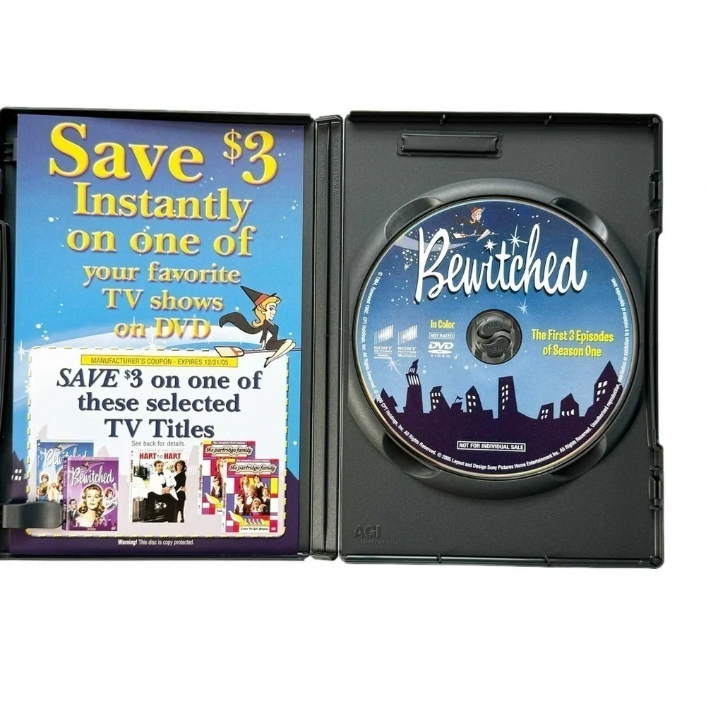 Bewitched Television Show and Movie Combo 2 DVDs
